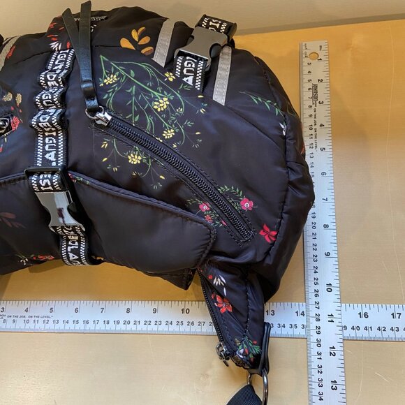 Desigual Floral Print Crossbody Bag With Multiple Zipper Compartments&Adjustable - Picture 15 of 16